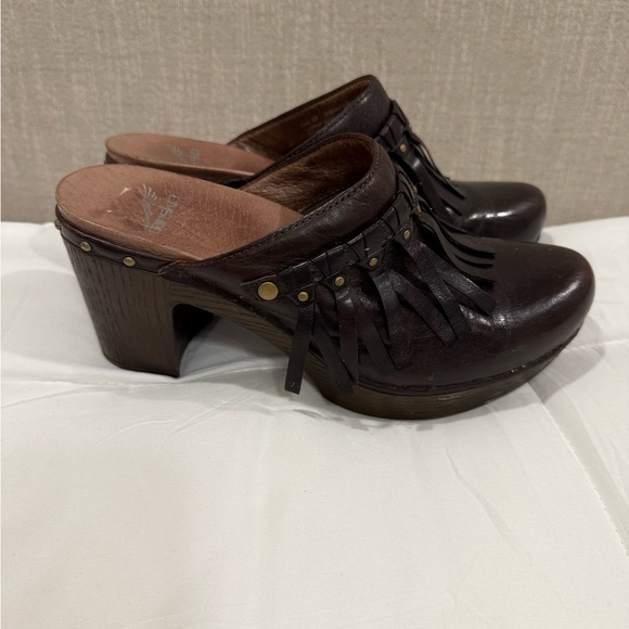 Dansko Deni Mule Women’s Size 37 (US 6.5–7) Chocolate Brown Full Grain Leather - Picture 2 of 7